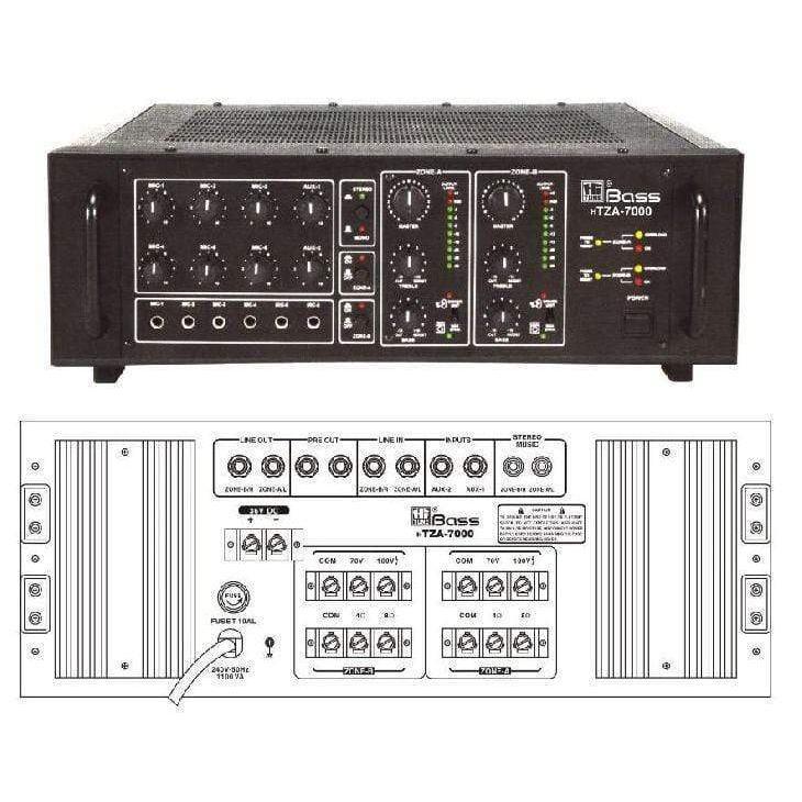 Ahuja TZA7000 Two Zone PA Mixer Amplifier