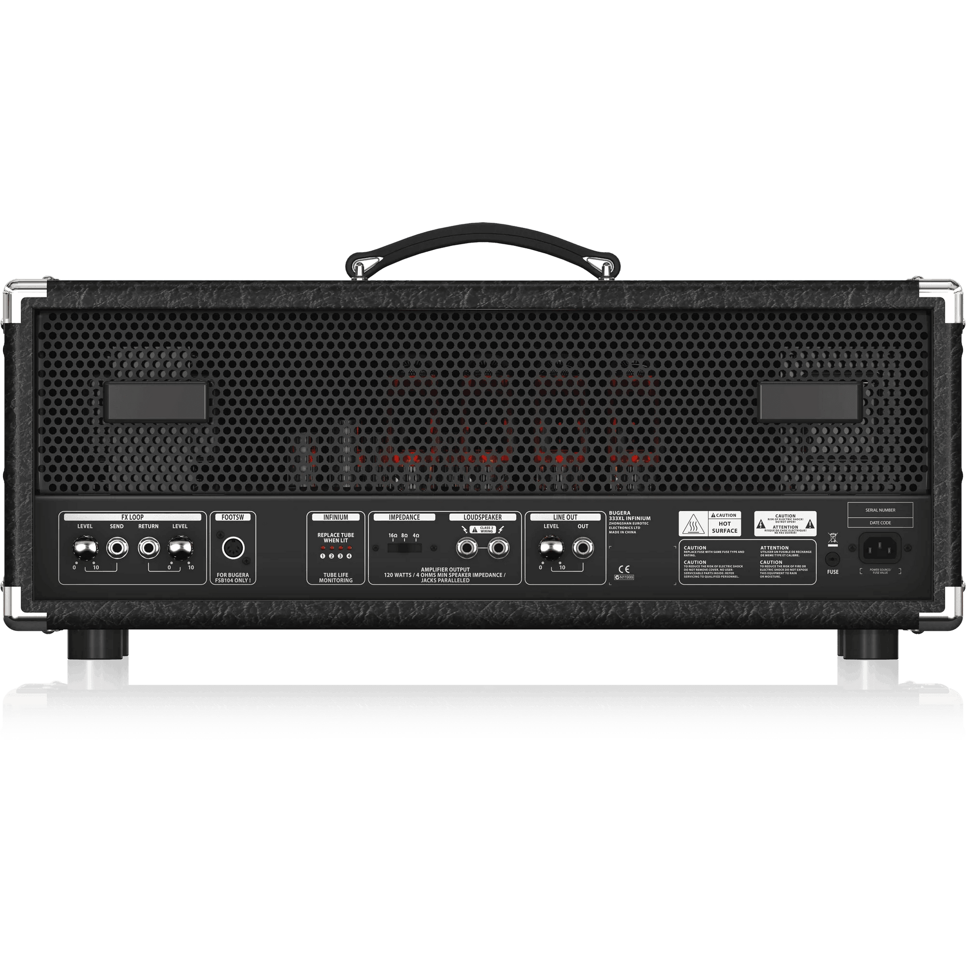 Bugera 333XL INFINIUM Hardcore 120W 3-Channel Tube Amplifier Head