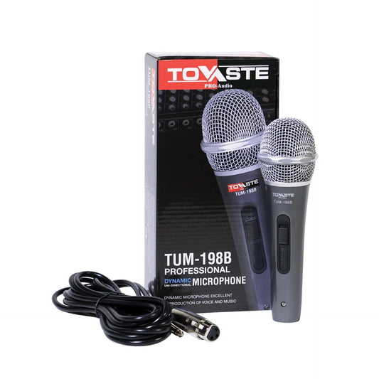 Tovaste TUM198B Microphone Wired Dynamic Plastic Body With 5 Mtr Cable