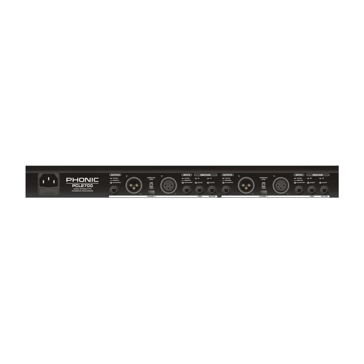 Phonic PCL2700 2-channel Dynamic Processor with Expander, Gate, Compressor, Limiter