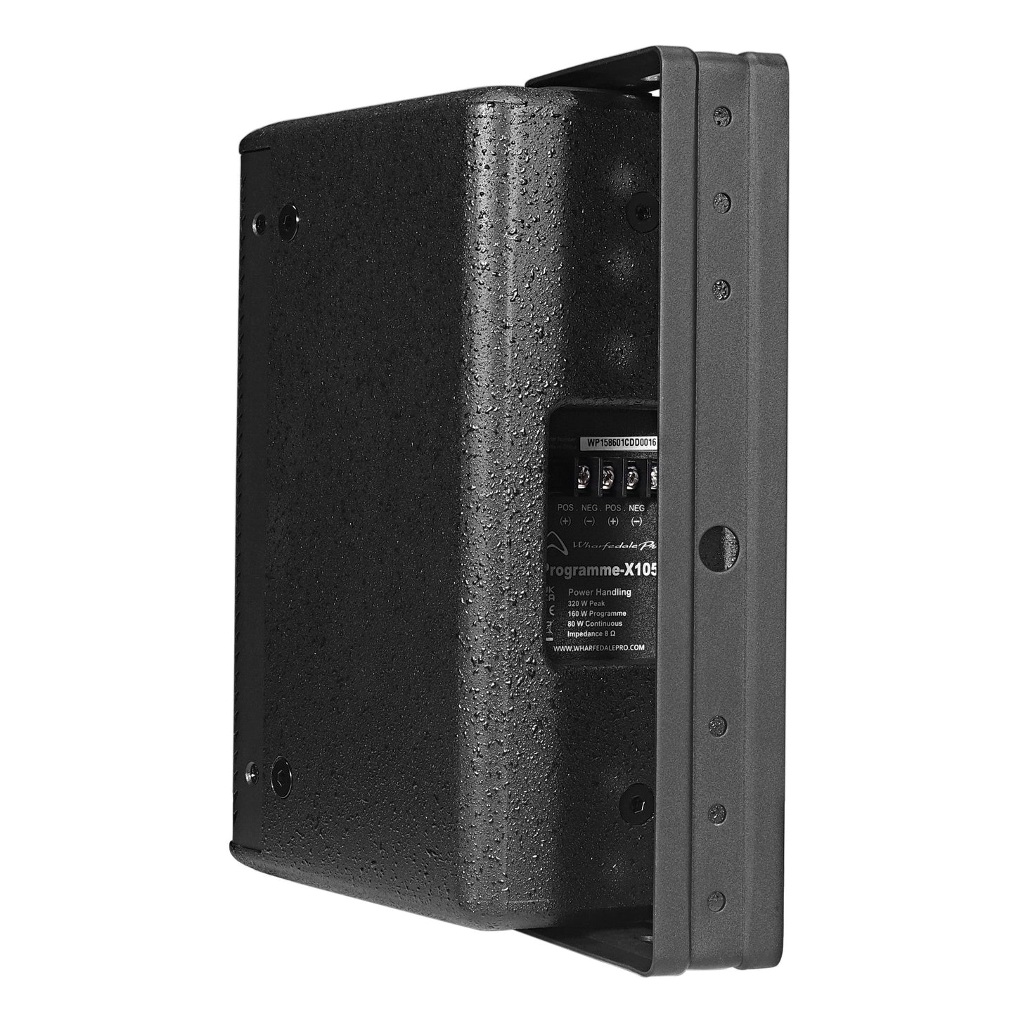 Wharfedale Pro PROGRAMME-X105 Speaker Passive Wall Mount 1x5" 80W RMS 8Ohm Wooden Paint Body (Black)