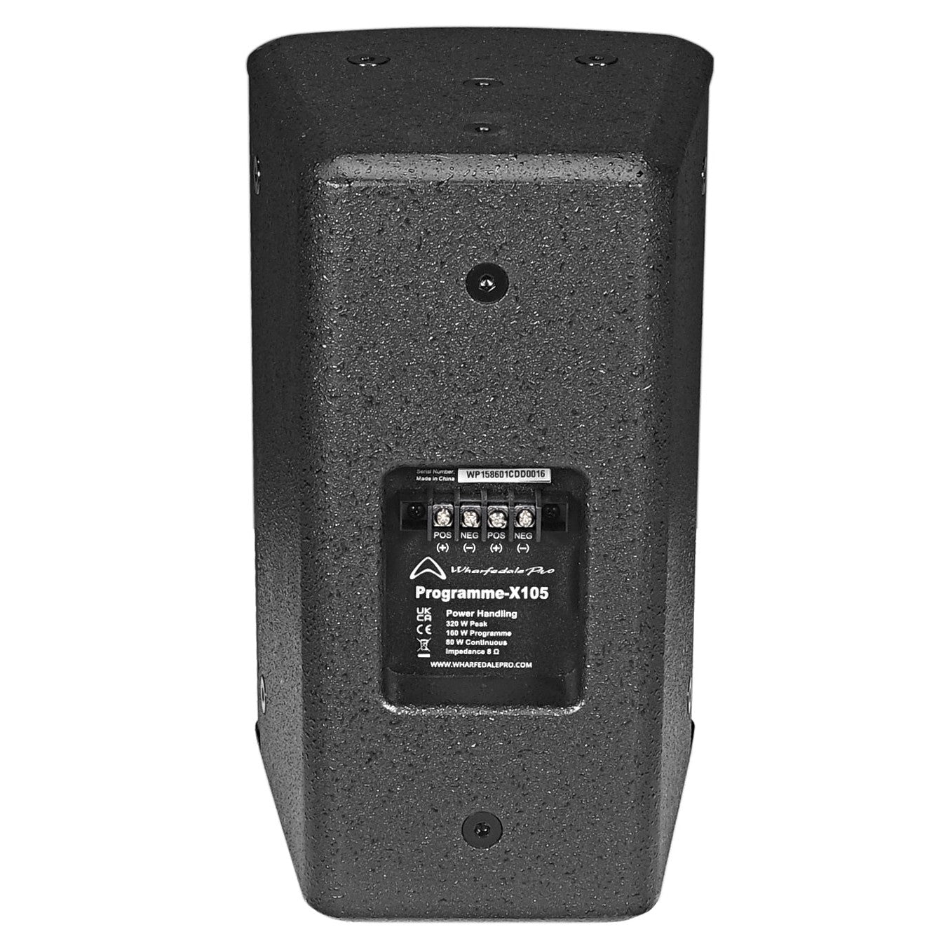 Wharfedale Pro PROGRAMME-X105 Speaker Passive Wall Mount 1x5" 80W RMS 8Ohm Wooden Paint Body (Black)