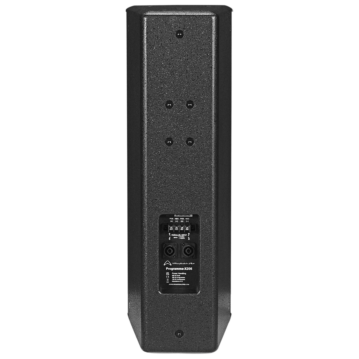 Wharfedale Pro PROGRAMMEX206 Speaker Passive Wall Mount 2x6.5" 150W RMS Wooden Paint Body (Black)