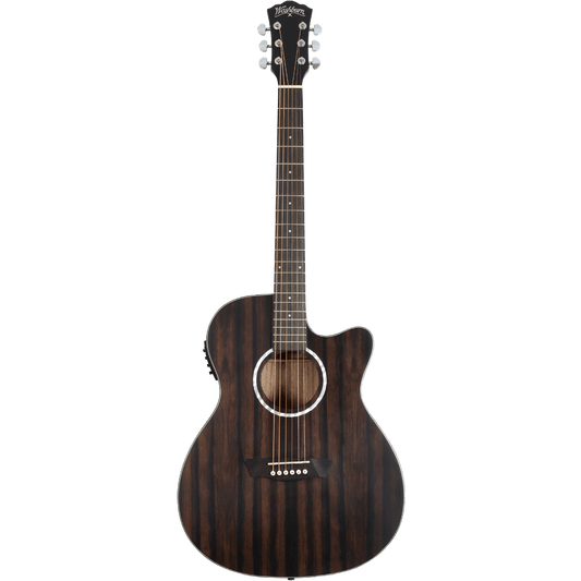 Washburn Deep Forest Ebony Ace Acoustic Electric Guitar