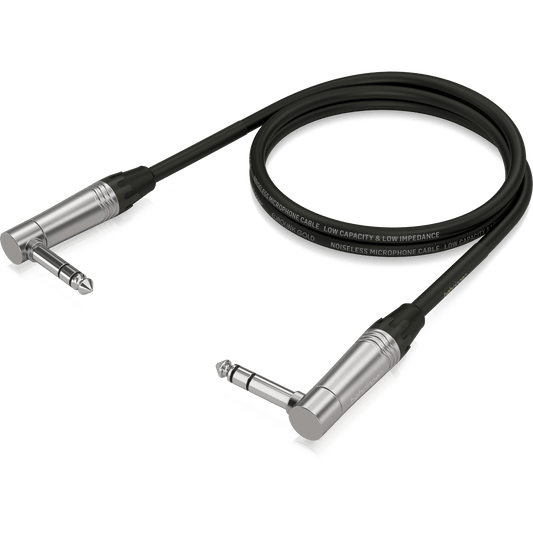 Behringer GIC904SR (3 ft) Instrument Patch Cable with Angled Connectors