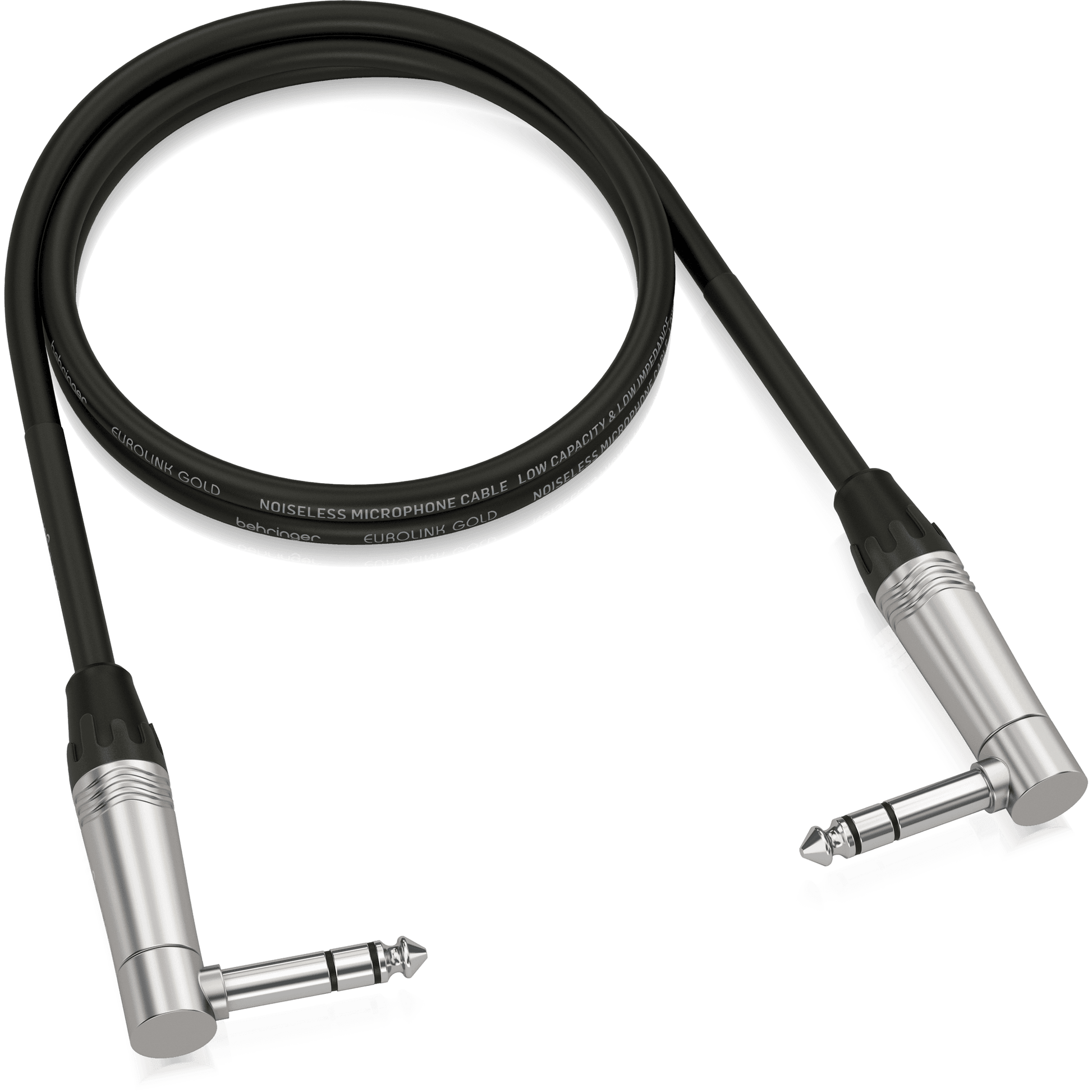 Behringer GIC904SR (3 ft) Instrument Patch Cable with Angled Connectors