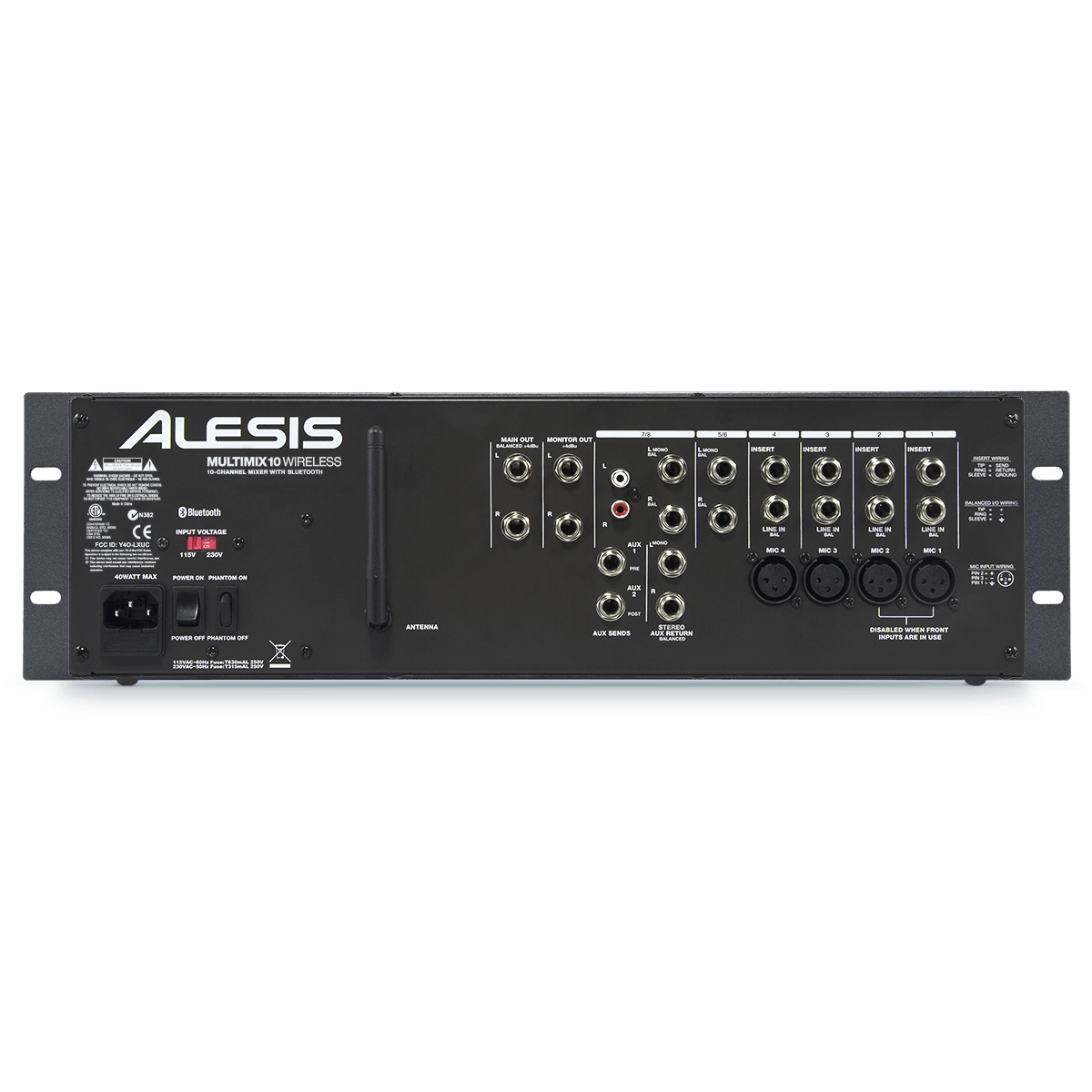 Alesis MM10W Multlimix 10 Wireless Rackmount Analog Mixer with Bluetooth
