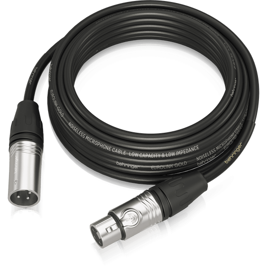 Behringer GMC-1000 Gold Performance 10 m (33 ft) Microphone Cable with XLR Connectors