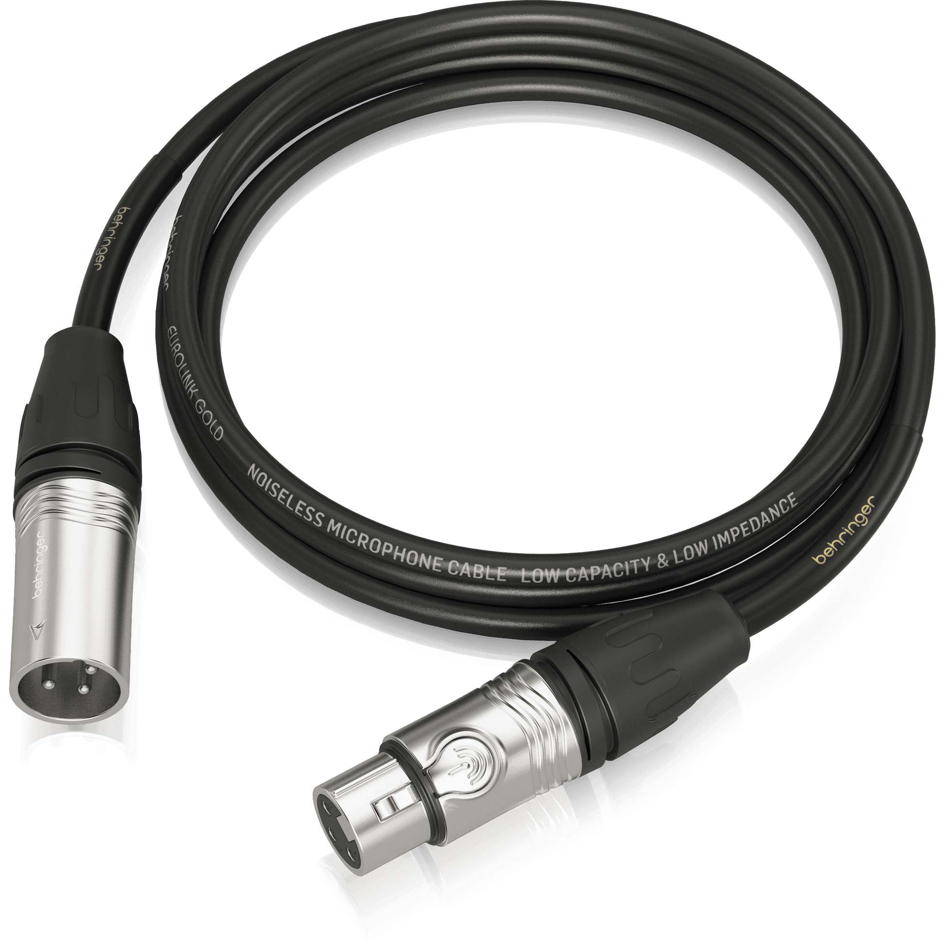 Behringer GMC-300 Gold Performance 3 m (10 ft) Microphone Cable with XLR Connectors