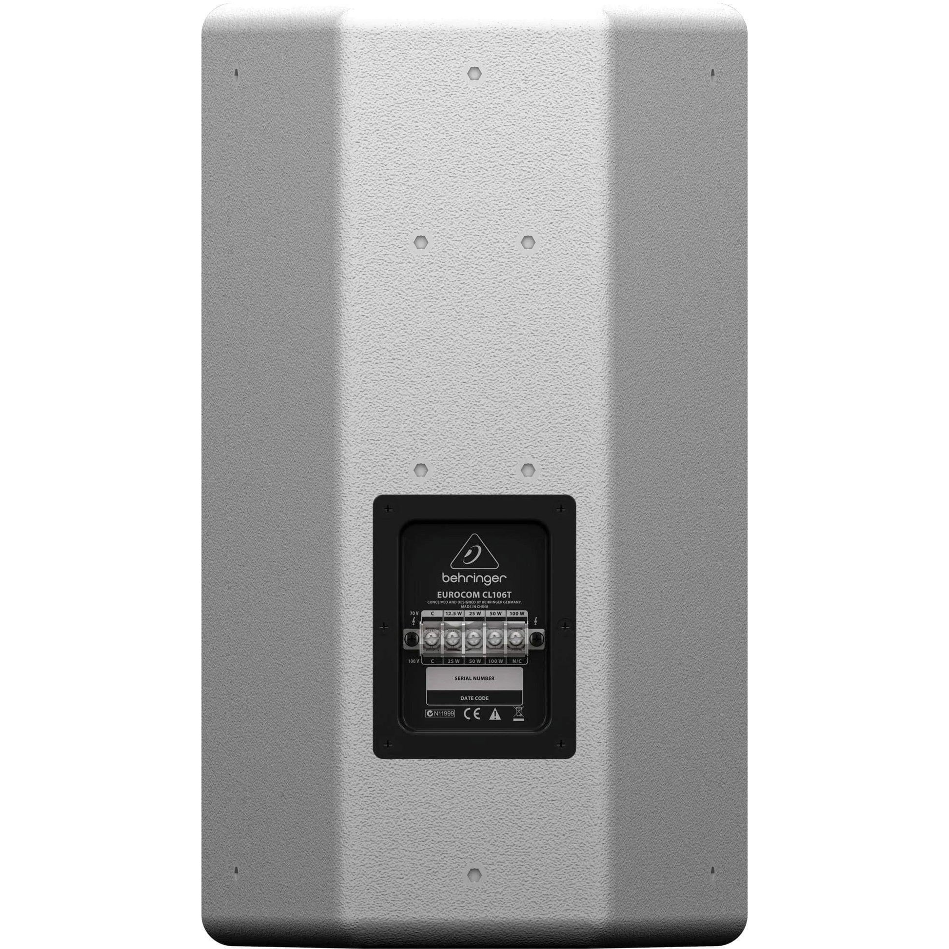 Behringer Eurocom CL106T Ultra-Compact Loudspeaker System - (Black/White)