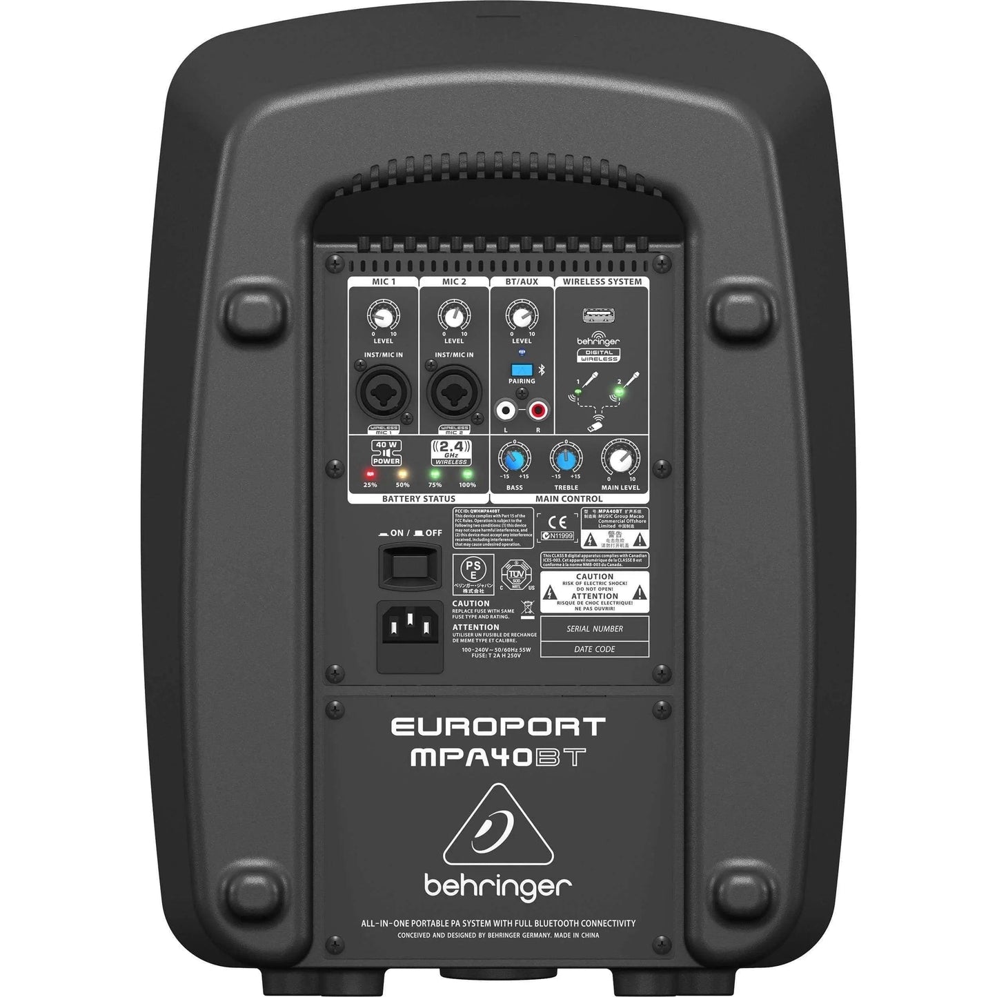 Behringer Europort MPA40BT Portable PA System