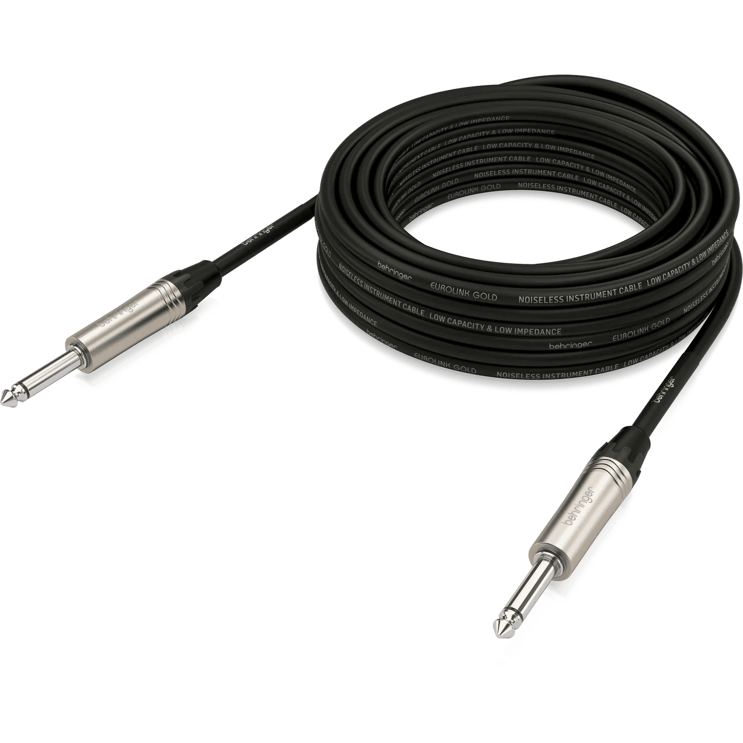 Behringer GIC-1000 Gold Performance 10 m (32.8 ft) Instrument Cable with 1/4" TS Connectors