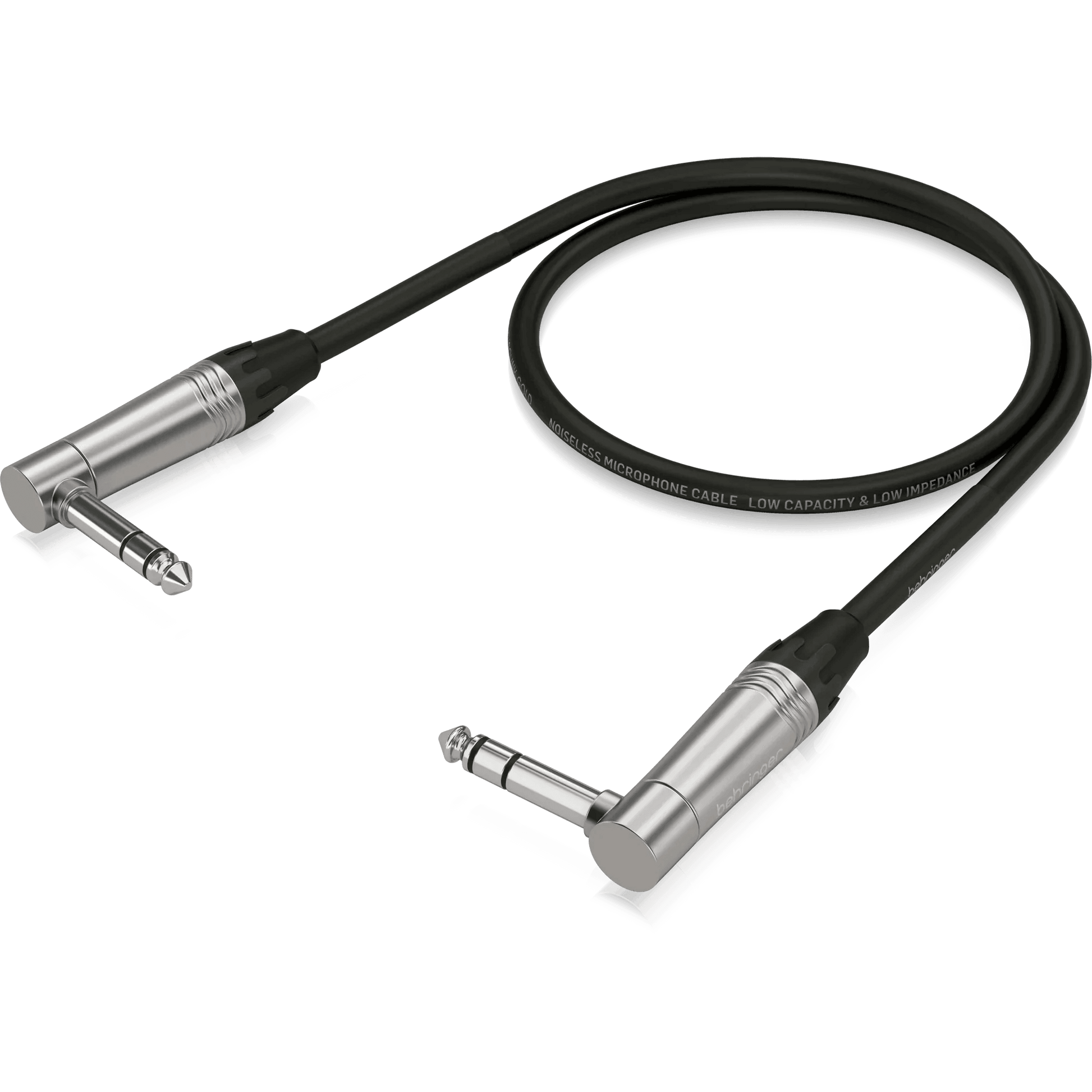 Behringer GIC-60 4SR Gold Performance 0.60 m (2 ft) Instrument Patch Cable with 1/4" TRS Right-Angled Connectors
