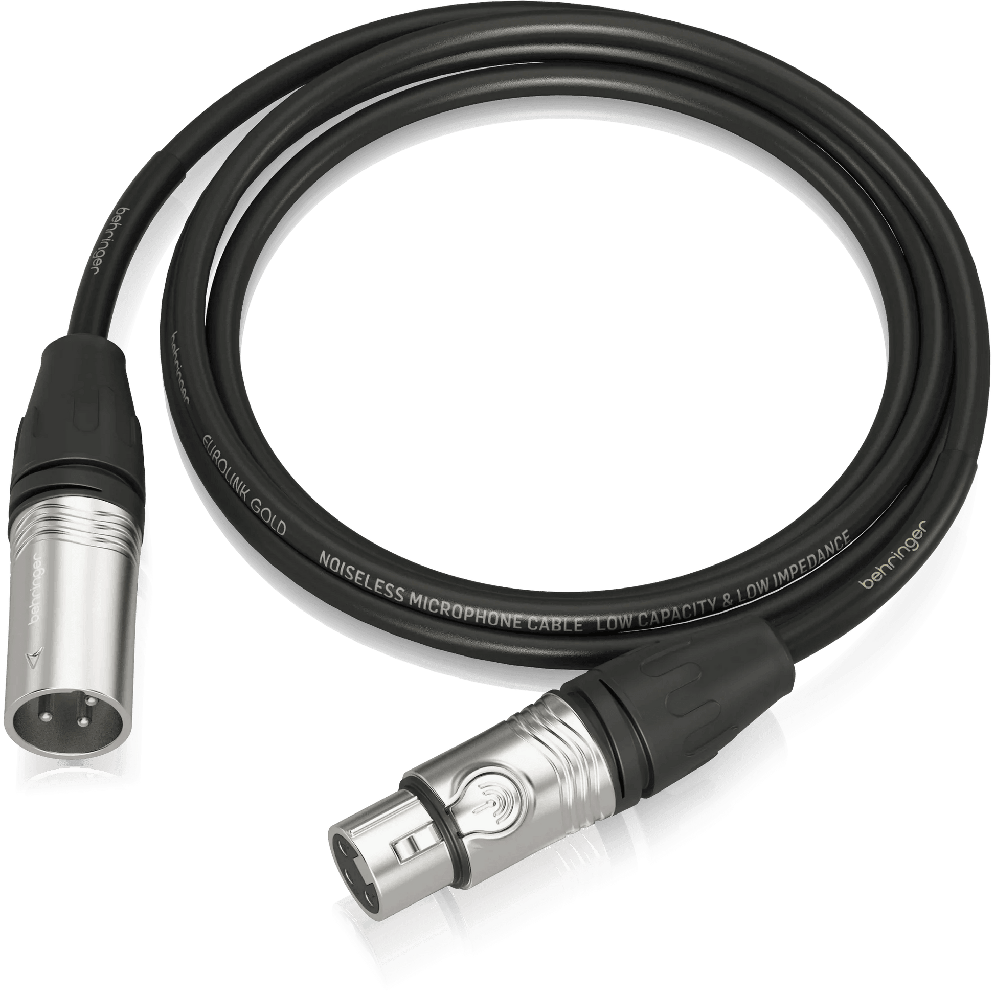Behringer GMC-150 Gold Performance 1.5 m (5 ft) Microphone Cable with XLR Connectors