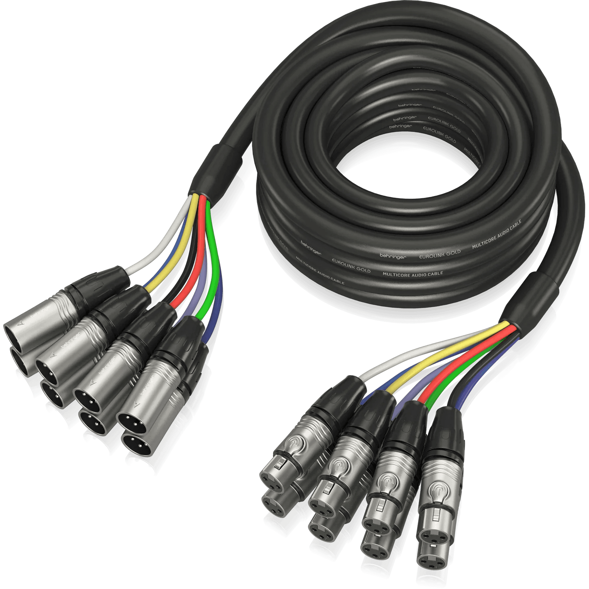 Behringer GMX-500 Gold Performance 5 m (16.4 ft) 8-Way Multicore Cable with XLR Connectors