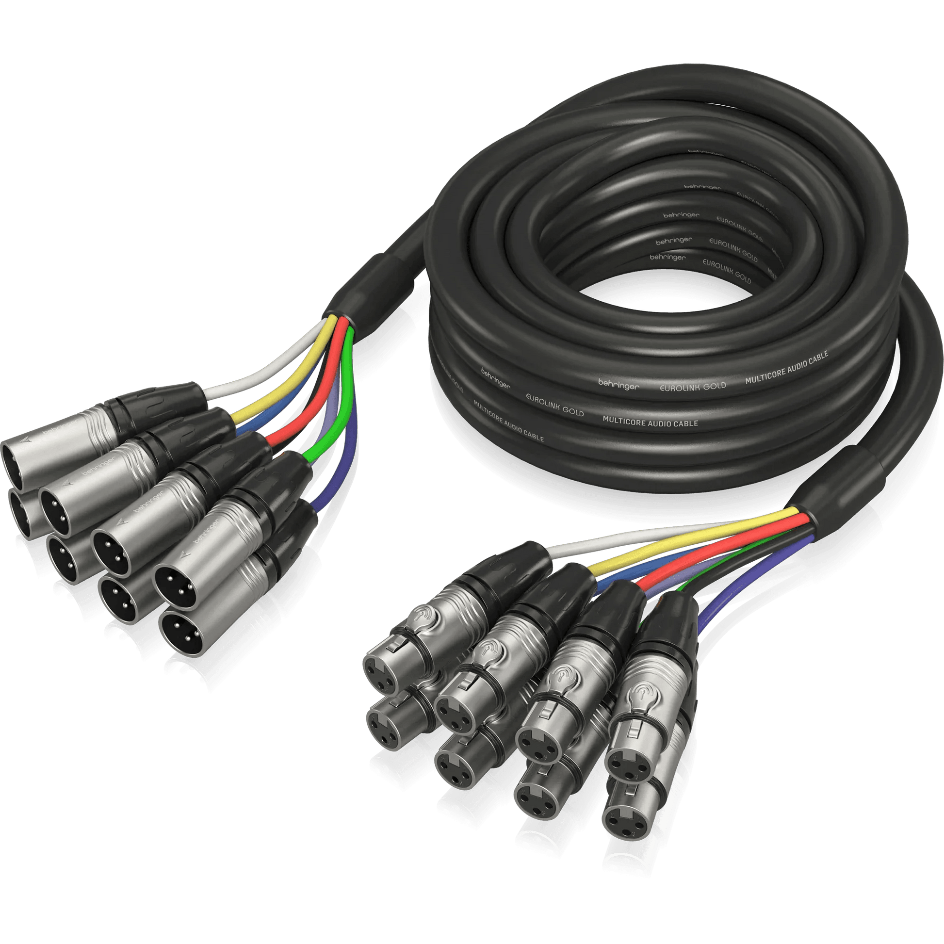 Behringer GMX-500 Gold Performance 5 m (16.4 ft) 8-Way Multicore Cable with XLR Connectors