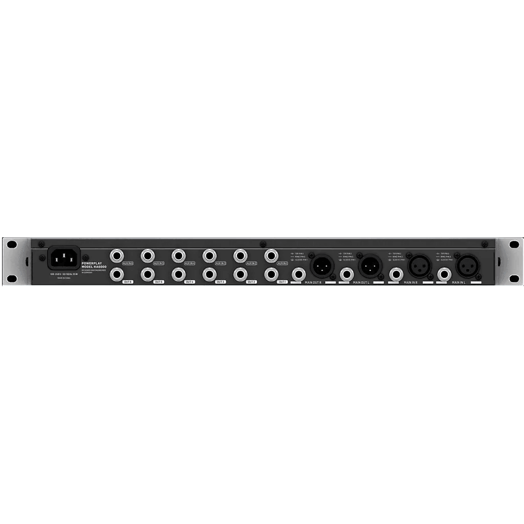 Behringer HA6000 6-Channel High-Power Headphones Mixing and Distribution Amplifier