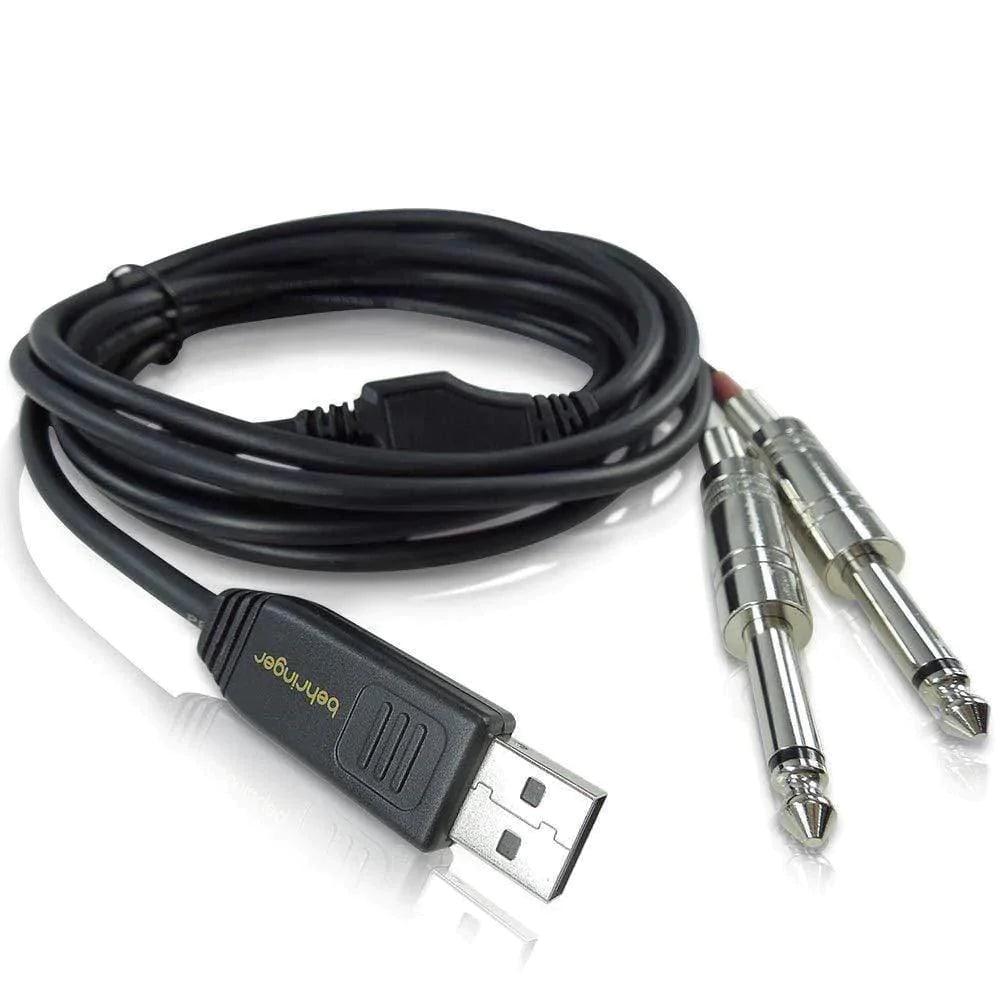 Behringer LINE2USB Stereo 1/4" Line In to USB Interface Cable