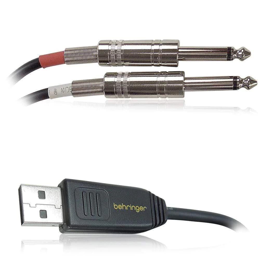 Behringer LINE2USB Stereo 1/4" Line In to USB Interface Cable