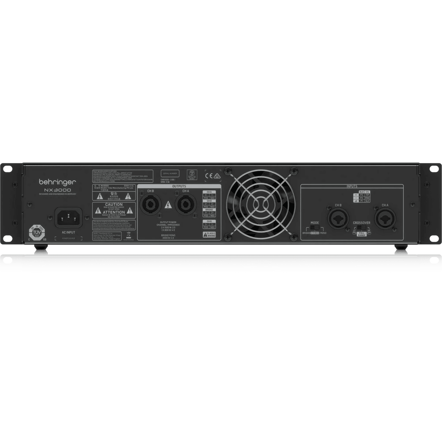 Behringer NX3000 Ultra-Lightweight 3000 Watt Class-D Power Amplifier