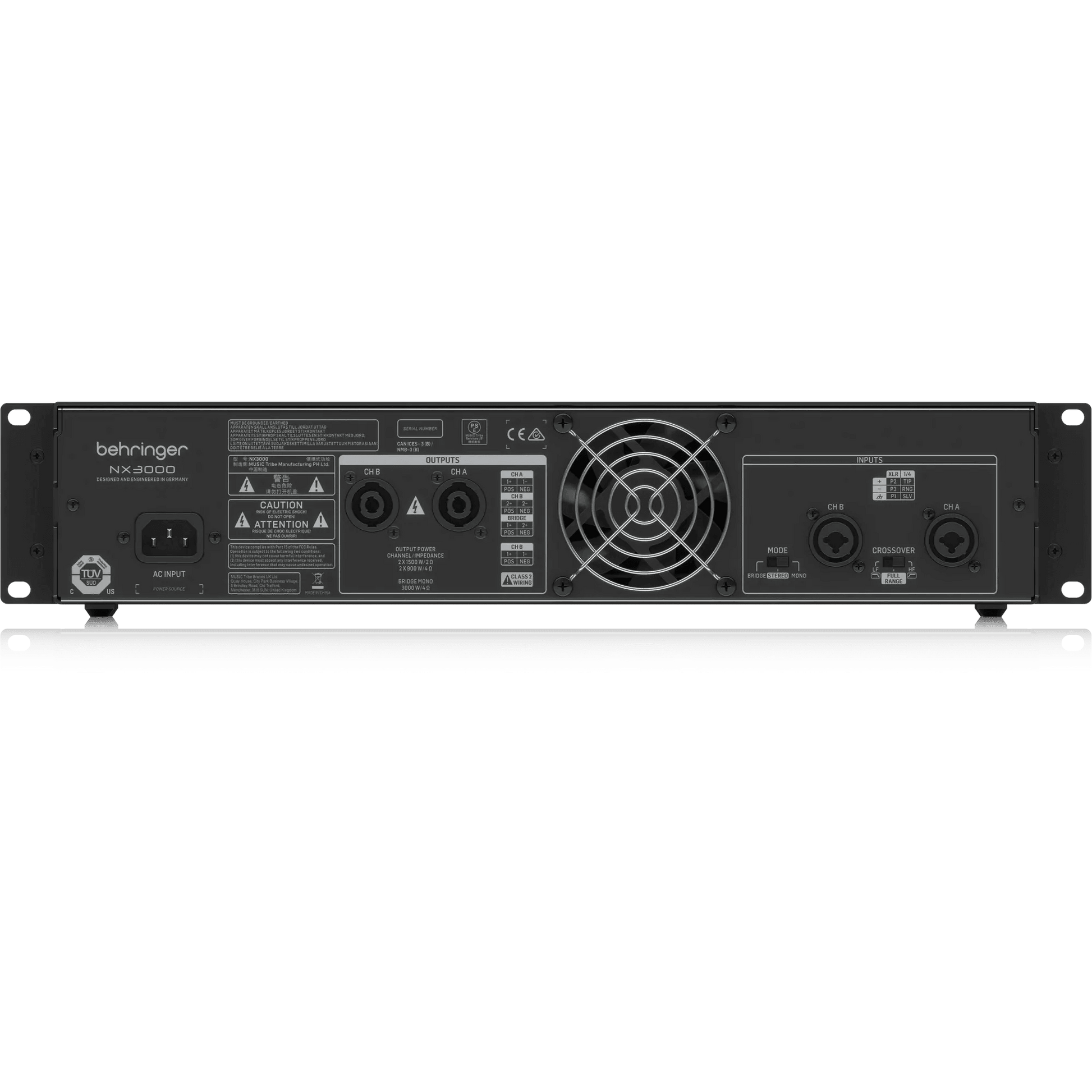 Behringer NX3000 Ultra-Lightweight 3000 Watt Class-D Power Amplifier