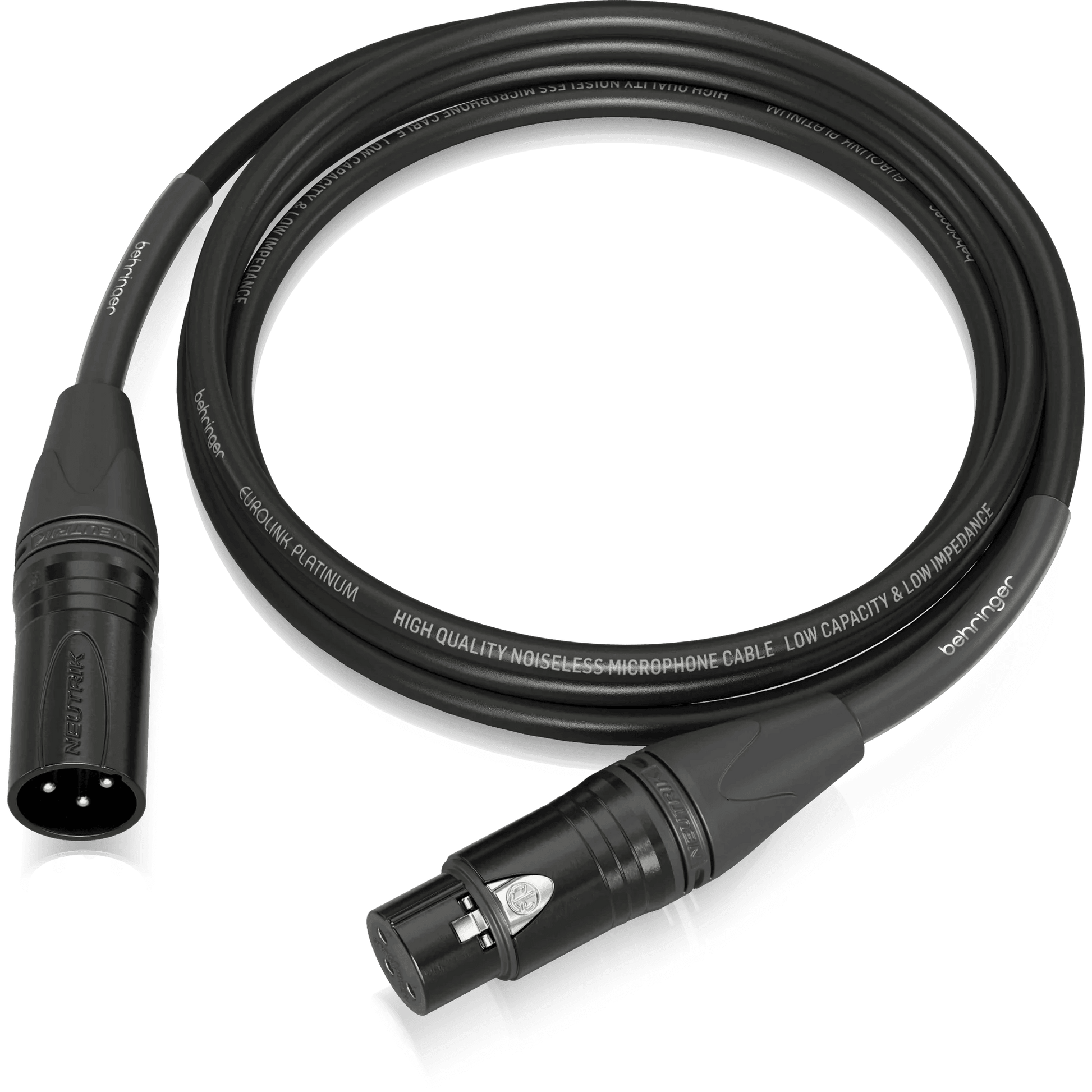 Behringer PMC-300 Platinum Performance 3 m (10 ft) Microphone Cable with XLR Connectors
