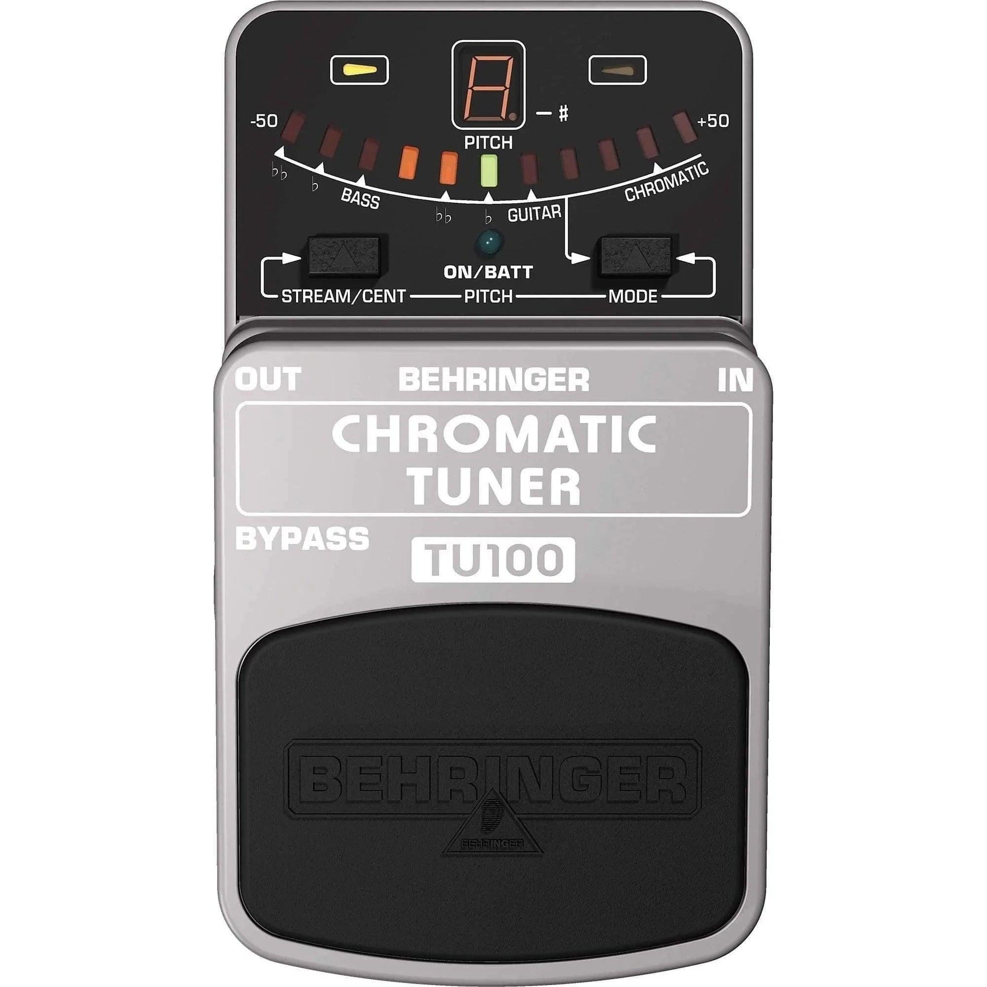 Behringer TU100 Guitar Effects Pedal Tuner w/ 7 different Modes