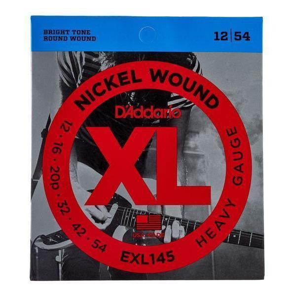 D'Addario EXL145 EXL145 Nickel Wound, Heavy, Plain 3rd, 12-54 - Guitar Strings