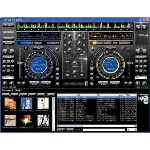 Gemini GROOVE Professional PC Mixing Software