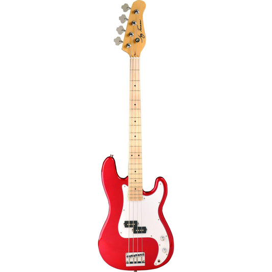 Jay Turser JTB400 MCAR 4-string Bass Guitar - Candy Apple Red (Display Piece)