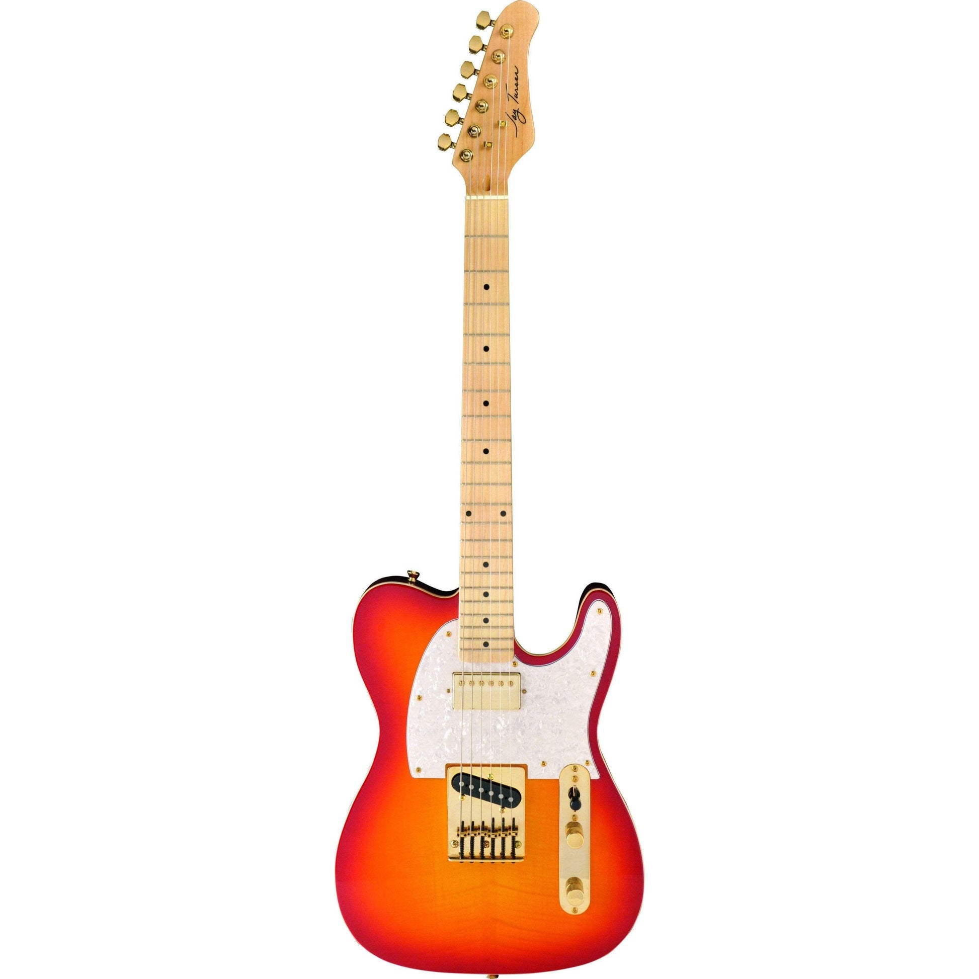 Jay Turser JTLTCUSTOMDLX-CS Electric Guitar - Cherry Sunburst