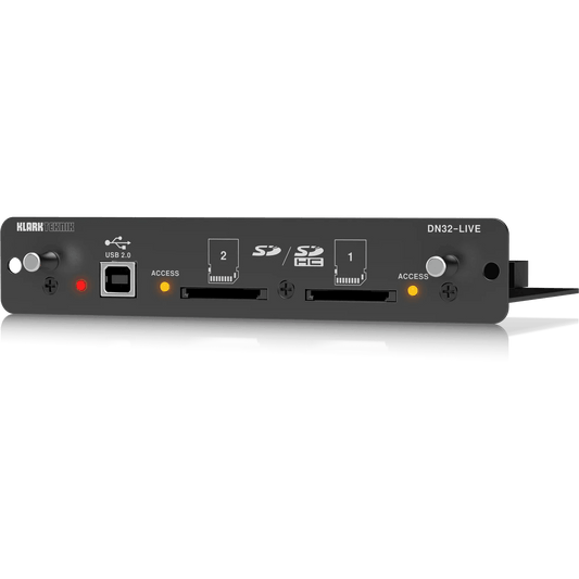 Klark Teknik DN32-LIVE SD/SDHC and USB 2.0 Expansion Module
