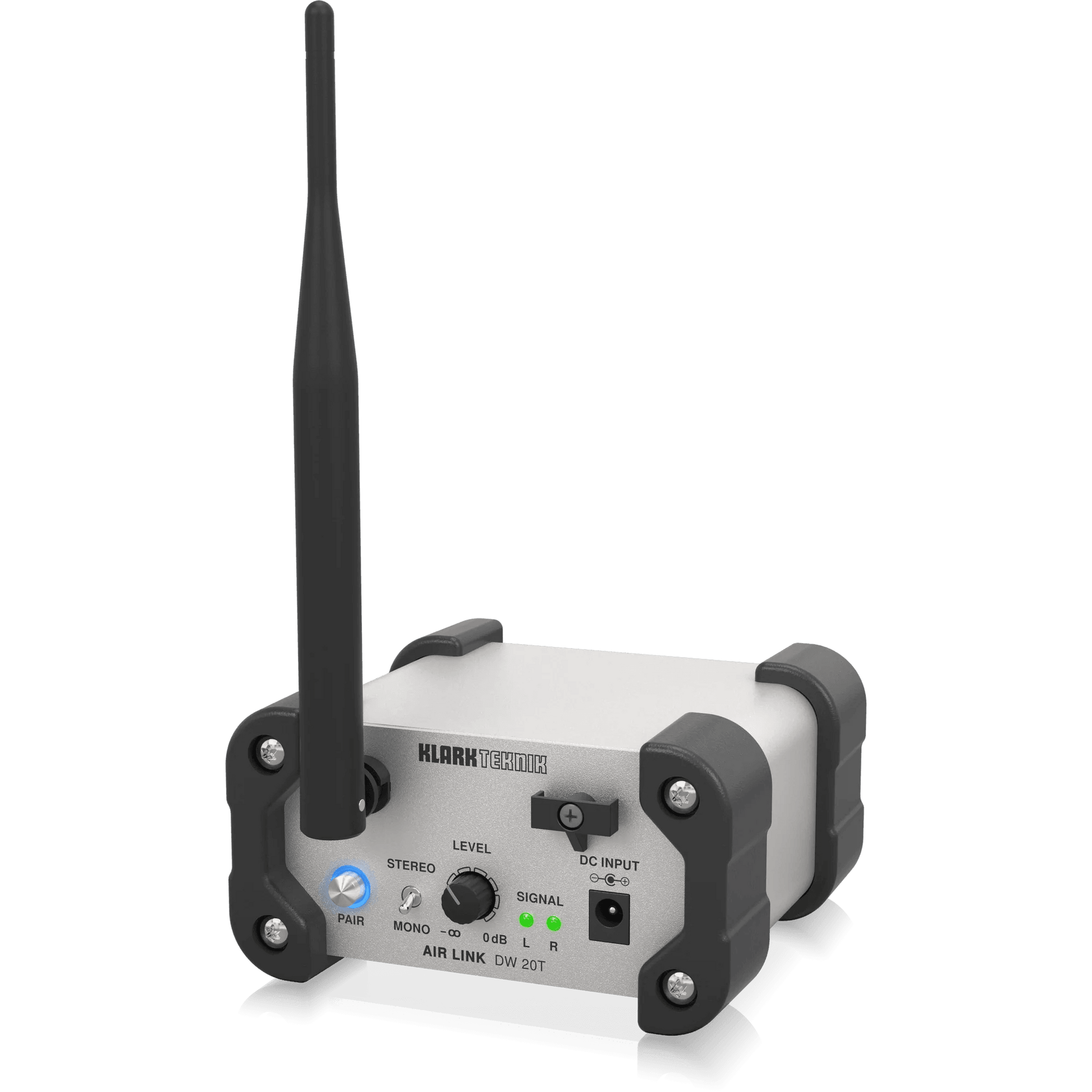 Klark Teknik DW 20T 2.4 GHz Wireless Stereo Transmitter for High-Performance Stereo Audio Broadcasting