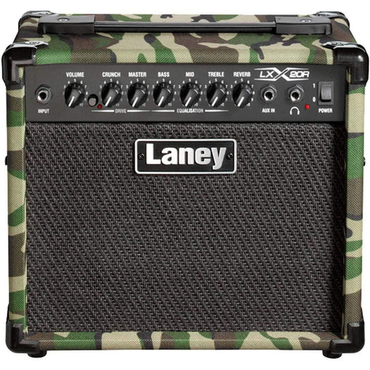Laney LX20RCAMO 20W 1x8 Guitar Combo Amp Black