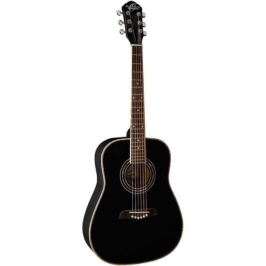Oscar Schmidt OG1BLH 3/4 Size Left-handed Acoustic Guitar - Black