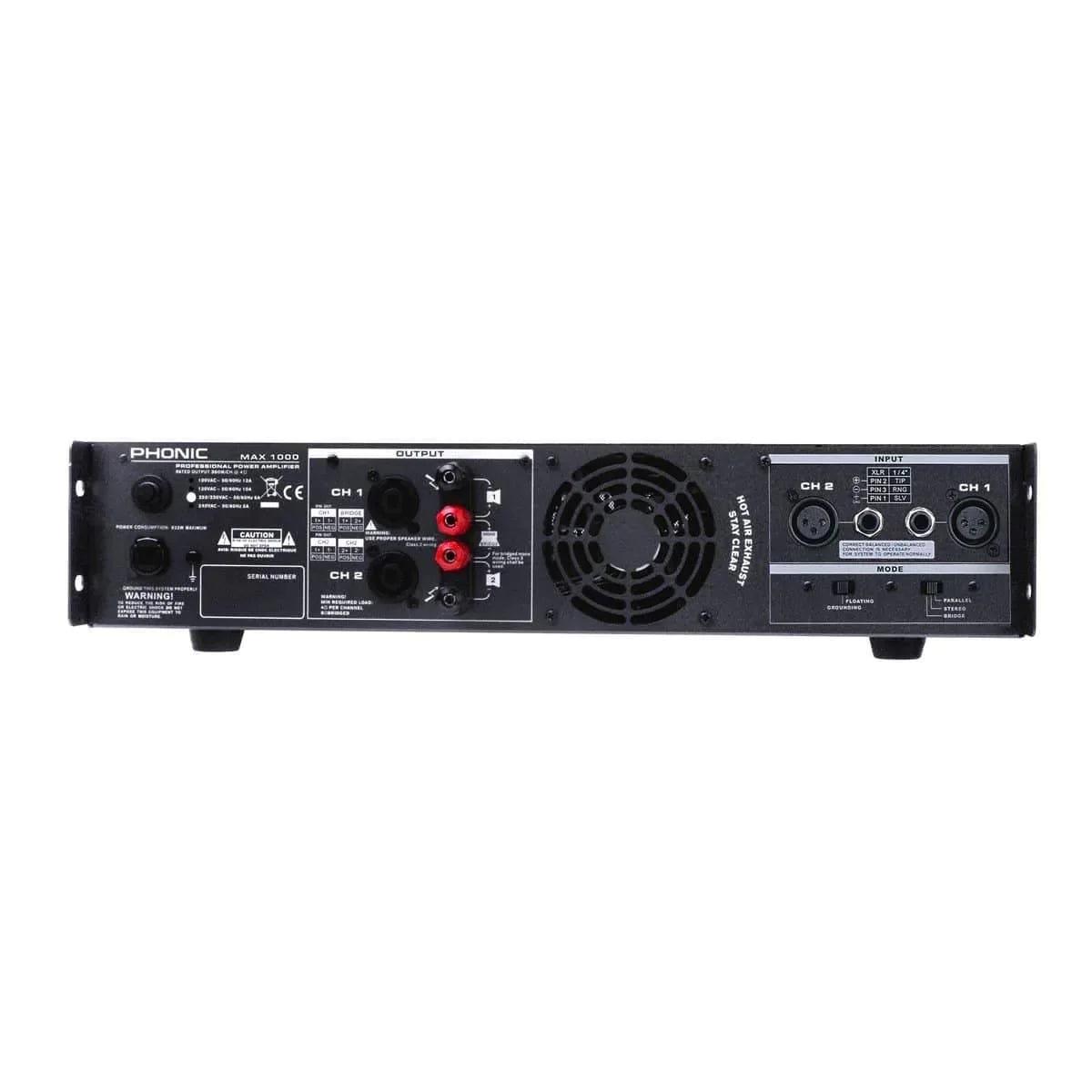 Phonic MAX 1000 600W Power Amplifier