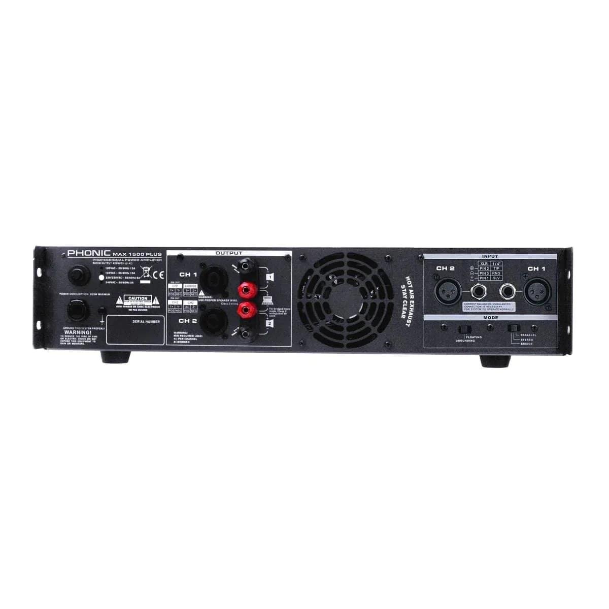 Phonic MAX 1500 Plus 900W Power Amplifier