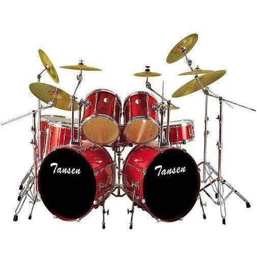 Tansen JBM-0004 7-Piece Birch shell Drum set -Red