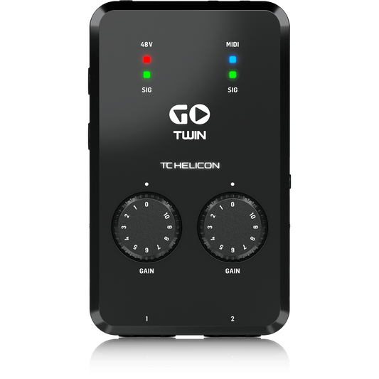 TC-Helicon GO TWIN 2-Channel Audio/MIDI Interface