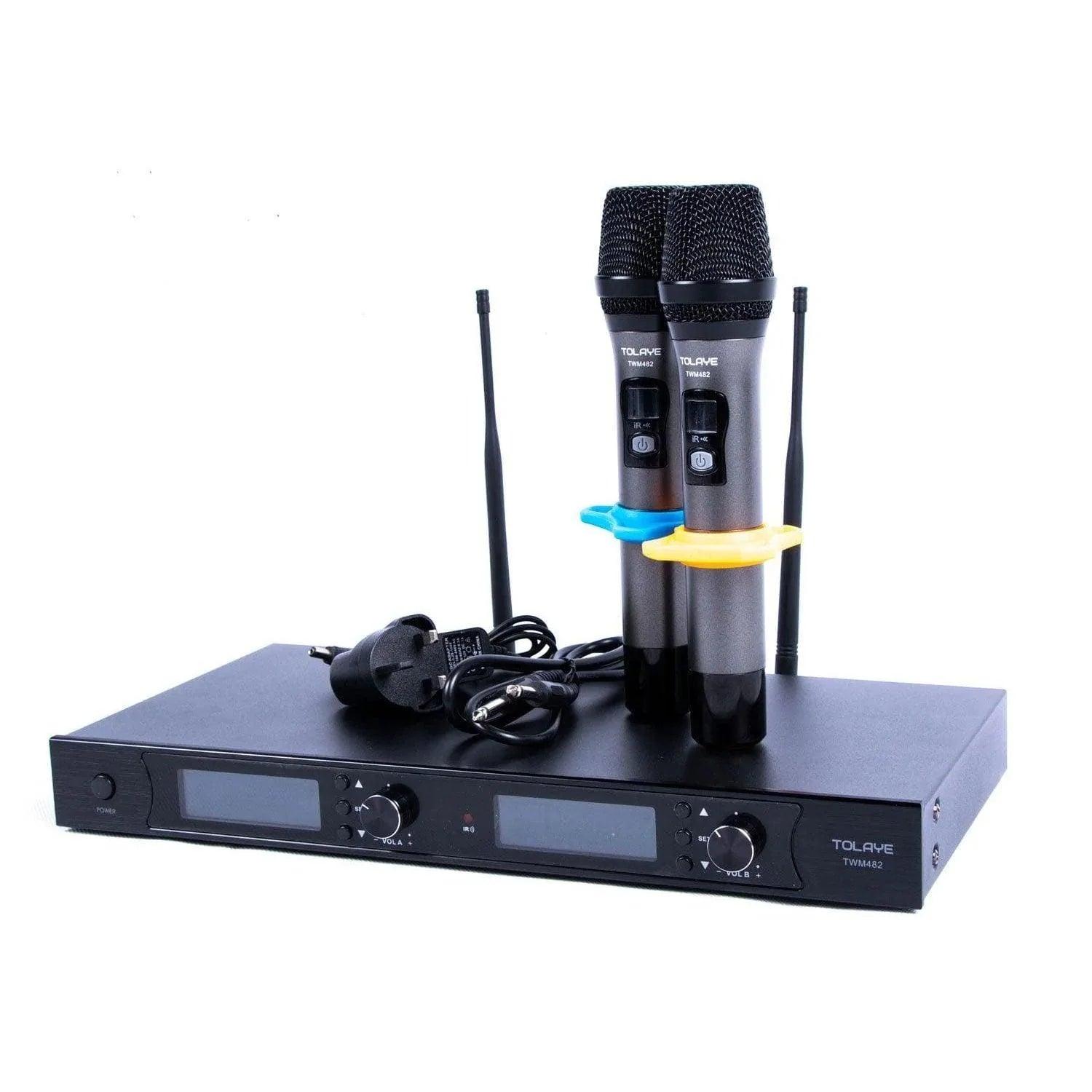 Tolaye TWM482- Microphone Wireless Dual Channel UHF System