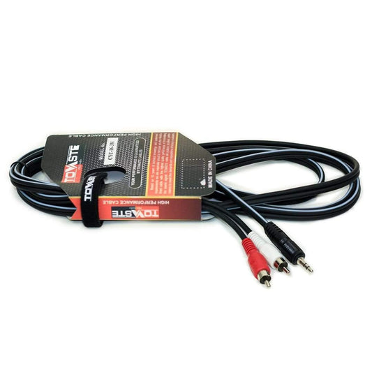 Tovaste CYC163M 1/8" TRS Cable To RCA Plug