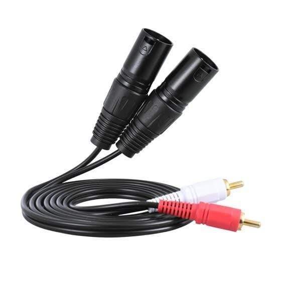 Tovaste YC213M RCA Plug to Dual Male XLR Y Cable - 3 Meters