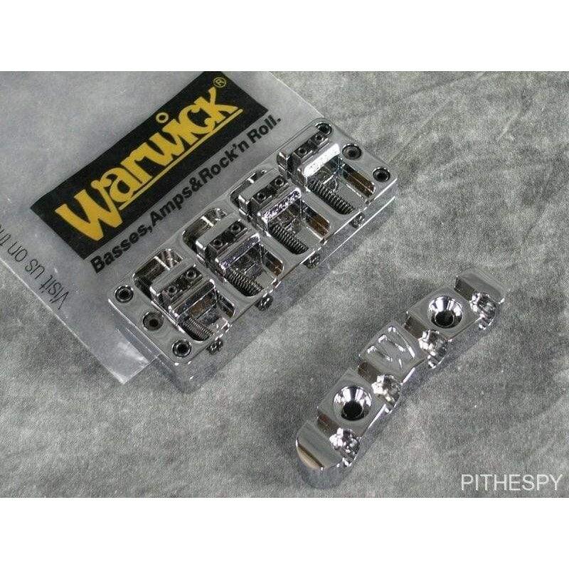 Warwick 4 String Bass Bridge Tailpiece Chrome