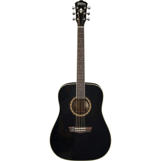 Washburn WD10SB Acoustic Guitar - Black