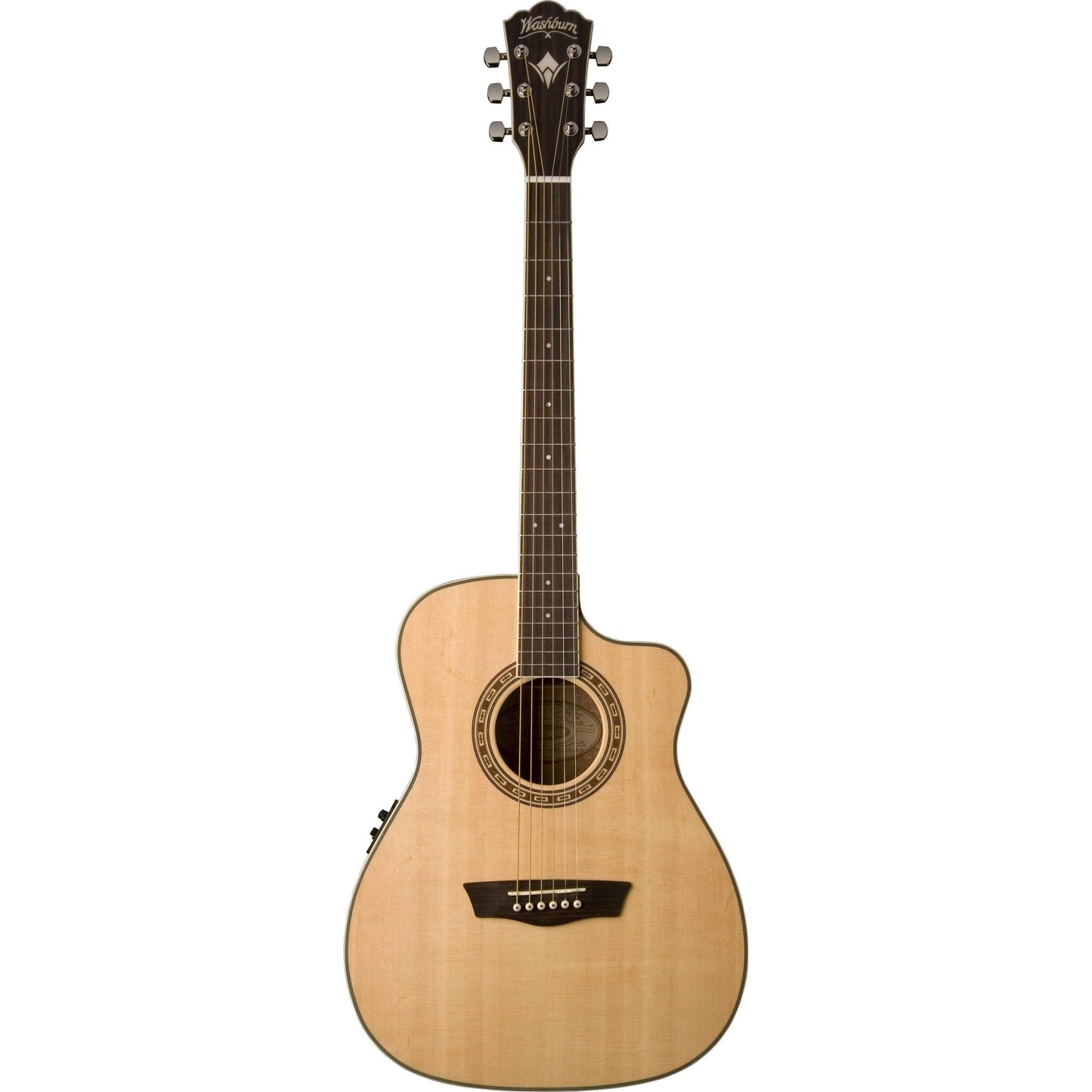 Washburn WF10SCE Folk Cutaway Acoustic Guitar - Natural