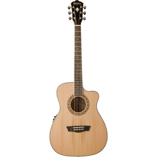 Washburn WF11SCE Folk Cutaway Acoustic Guitar - Natural