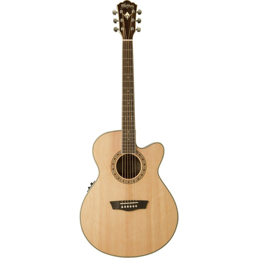 Washburn WG10SCE Semi-Acoustic Guitar - Natural