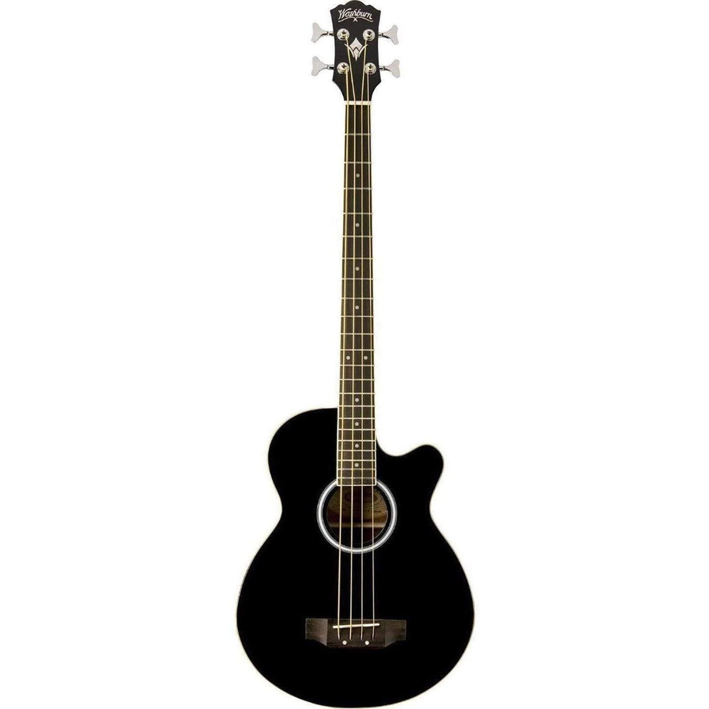 Washburn AB5BK Acoustic-Electric Bass Guitar - Black