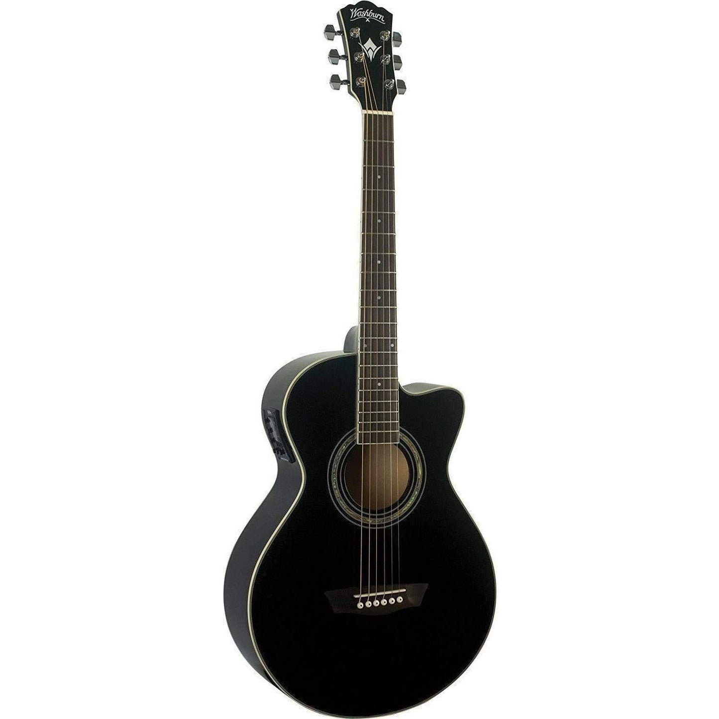 Washburn EA10B Festival Series Semi-Acoustic Guitar - Black