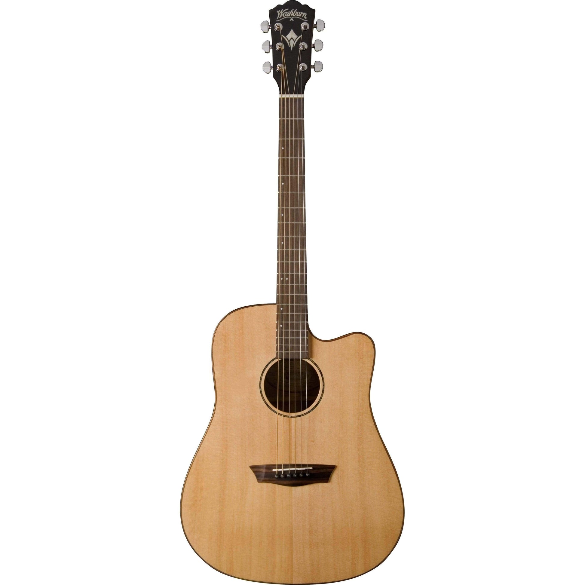 Washburn WD150SWCE Semi-Acoustic Guitar - Natural
